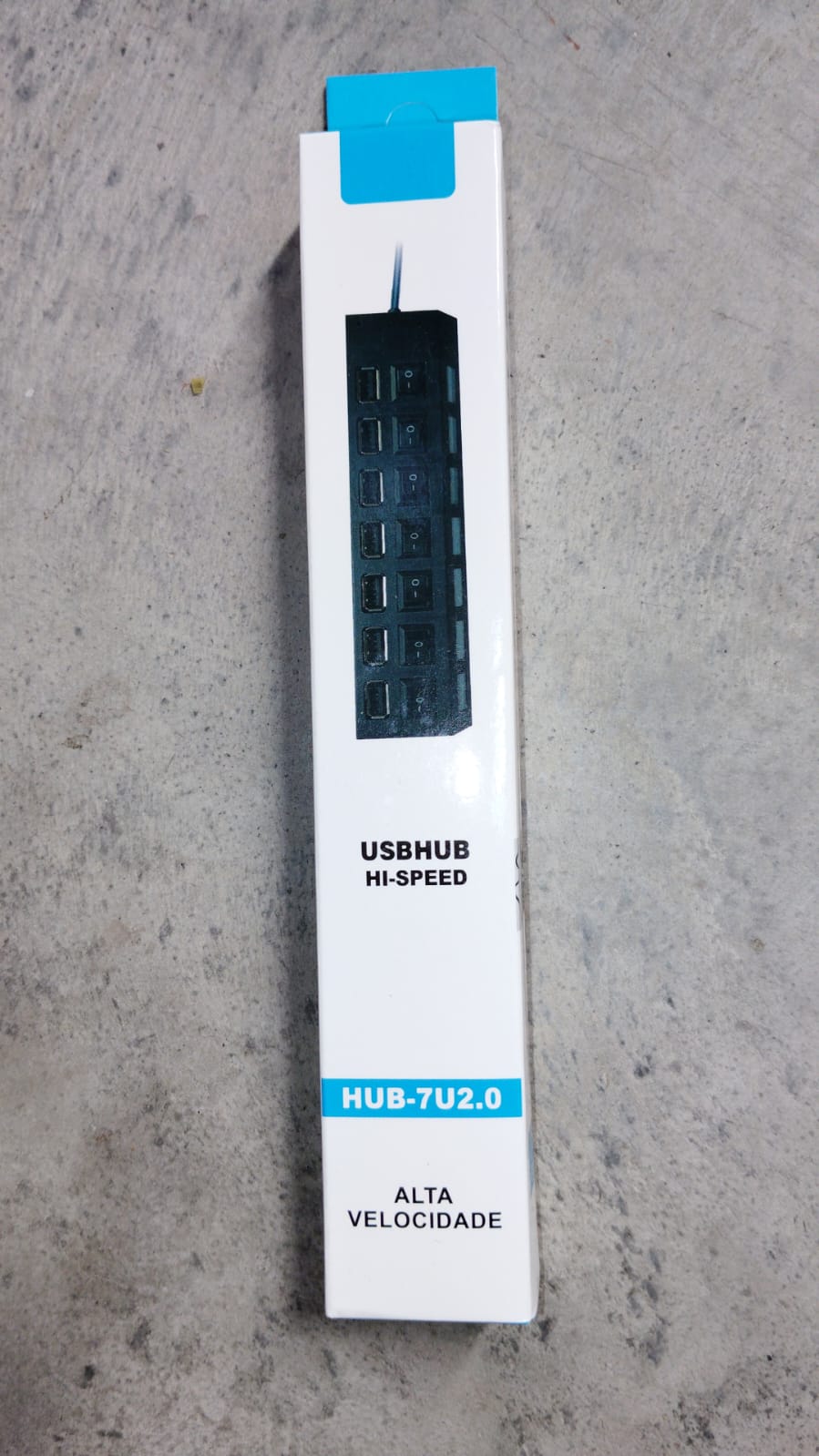 7 port USB hub with blue LED indicators 7 port USB hub with blue LED indicators